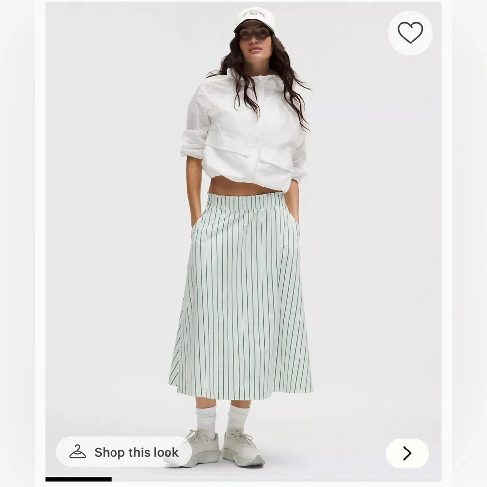 NWT Lululemon Ruffle Waist Midi Skirt - Picture 1 of 4